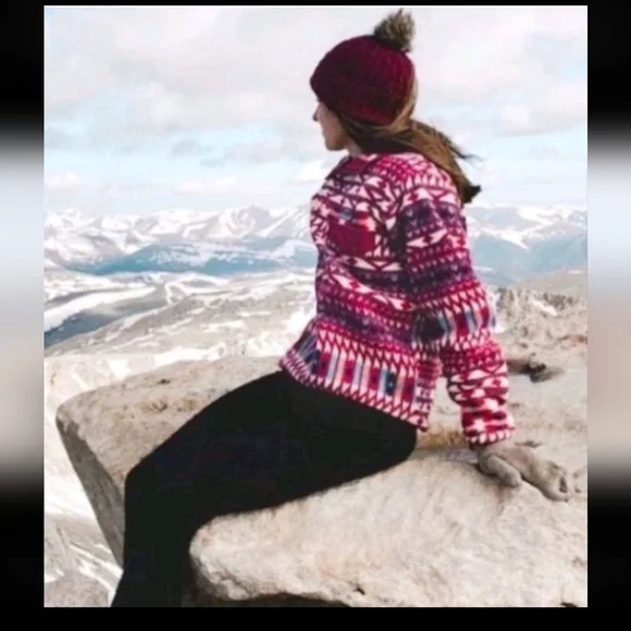 Patagonia Womens Aztec Print  Lightweight Synchilla® Snap-T® Pullover S - Picture 3 of 15